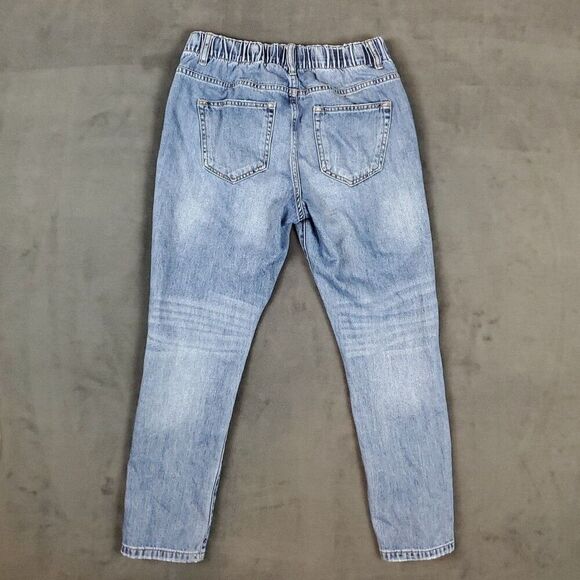 Risen Jeans Womens Small 26x25 Distressed Skinny Mid Rise Denim Los Angeles - Picture 16 of 16